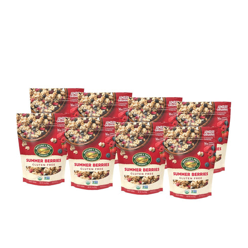 Summer 11 oz (Pack 8), Nature's Path Organic Berries Granola, of Gluten Free, Non-GMO