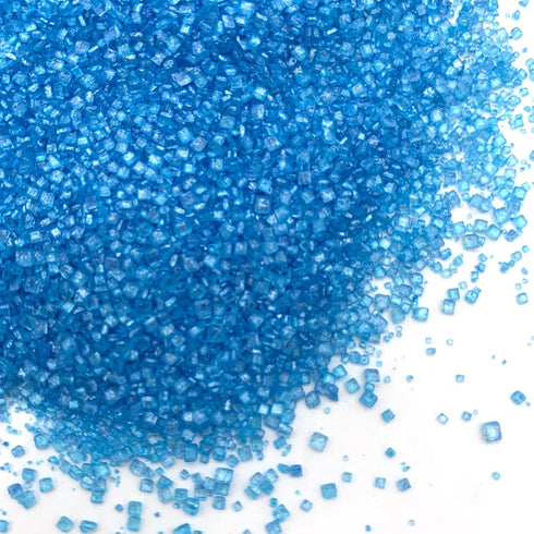Weraru 3.2oz(Blue) Edible Blue Sanding Sugar Sprinkles Cupcake Cake Toppers, Celebrations Candy Pearls Shaker Jar