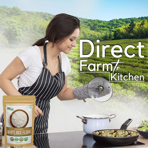 Packed 907 (Pack 1) Organic Zing White Rice Flour | Gluten-free White Rice Flour | Preservative-free and Chemical-free