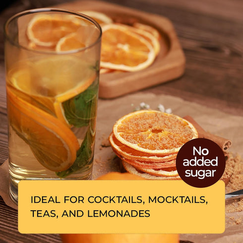 2.5 OZ (71g) 100% 2 Pack Premium Dried Orange Slices Dehydrated Oranges - Natural Gluten Free Fruit Snacks Made in US