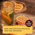 2.5 OZ (71g) 100% Premium Dried Orange Slices Dehydrated Oranges - Natural Gluten Free Fruit Snacks Made in US Dry