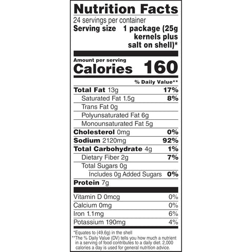 1.75 oz. (Pack 24) DAVID Sunflower Seeds, Original Flavor