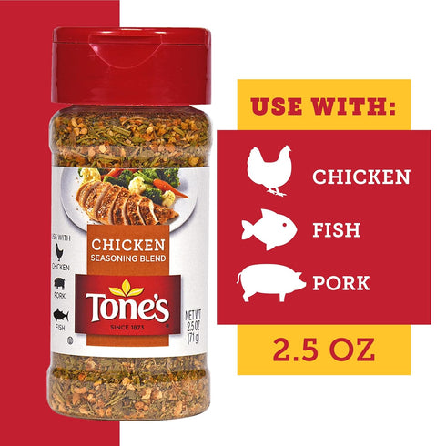 Tone's Chicken Seasoning Blend, 2.50 Ounce