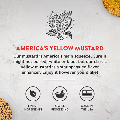 12 Oz, Pack 2 KOOPS' Original Yellow Mustard Gourmet Mustard, Gluten-Free, Kosher, Made In Usa, From Quality Mustard