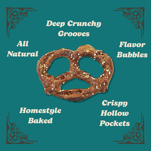 2 Oz. Pack 12 Unique Snacks Original Splits Pretzels, Delicious Homestyle-Baked Snack Bag, OU Kosher, and Non-GMO Food