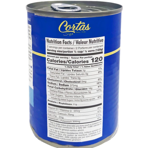 Cortas 14oz (6 PACK), Medammas - Fava Beans RTE Cooked Foul (Original, Plain)