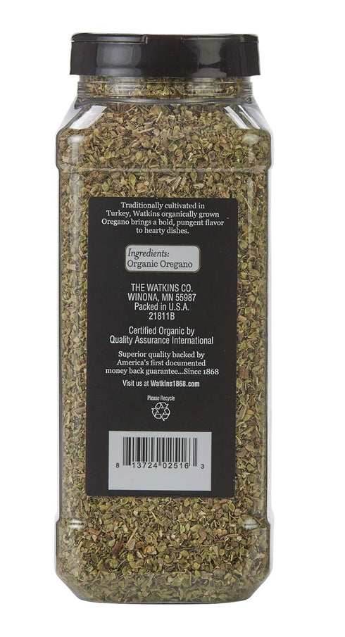 Watkins Gourmet Spice, Organic Oregano, Bulk Food Service Size, 4.6 oz (Pack of 1)