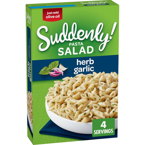 7.5 Oz (12-Pack), Suddenly Salad Herb Garlic, Quick and Easy Dish, Pasta and Seasoning Mix, Just Add Olive Oil, Dry