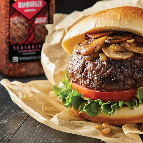 McCormick Grill Mates Hamburger Seasoning, 24 oz Container with Bold Blend of Ground Peppers and Onion