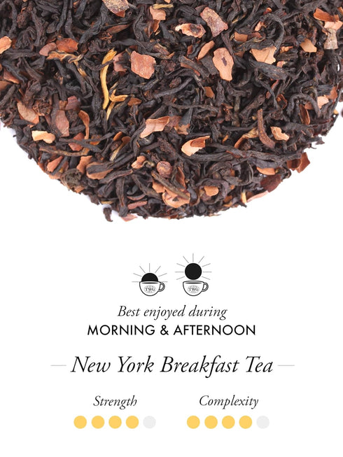 100g Set TWG Tea | New York Breakfast Tea | Black Tea | Cocoa Husk | Haute Couture Tin, | Gift