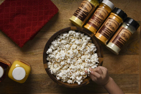 Country 5.5 oz, 4.7 oz 3.8 oz Amish Popcorn | BallPark Style Buttersalt - Cheddar Cheese - & White Cheddar Cheese