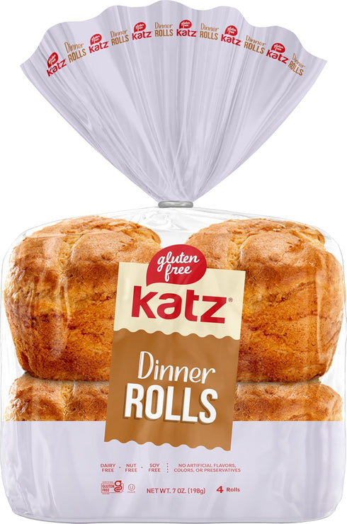 Katz Gluten Free Dinner Roll. Good For Breakfast. Sesame Free, Dairy Free,