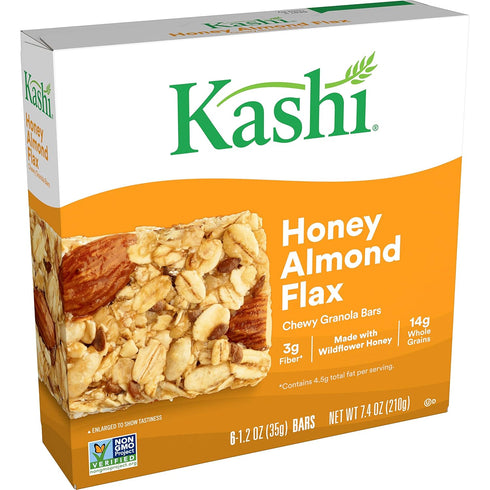 Kashi Co, Bar Granola TLC Chewy Honey Almond Flax, 1.2 Ounce, 6