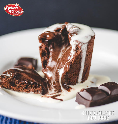 Baker's Choice 8 oz. Chocolate Mousse Mix Powder - For Mousse Cups, Chocolate Mousse Cake, Ice Cream, Milkshakes