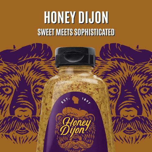 12 Oz, Pack 2 Koops' Honey Dijon Mustard Gourmet Mustard, Gluten-Free, Kosher, Made in USA, From Quality Mustard Seeds