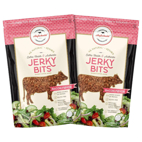 Premium Aufschnitt Products Aufschnitt Jerky Bits Bites, Healthy Snacks Made of Beef and Chicken, High