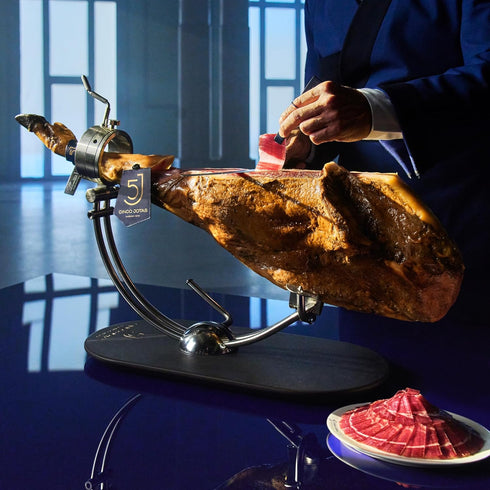 100% 3 oz Cinco Jotas Hand-Carved Jamn Ibrico de Bellota | Acorn-Fed Iberian Ham | Authentic Spanish Ham Ibrico