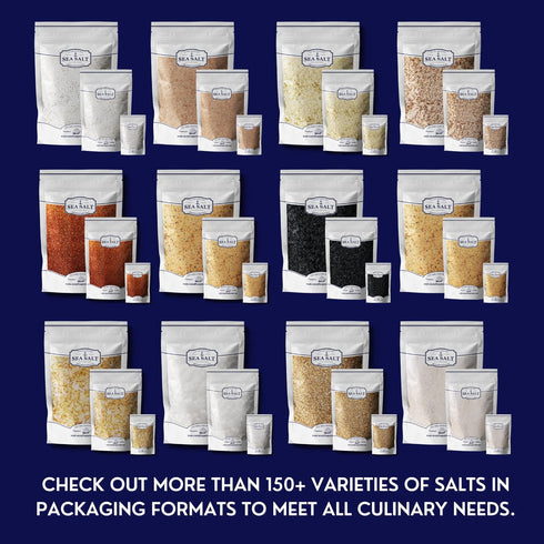 Truffle Salt, Finishing Sea Salt Infused with Black Truffle, Italian Black Truffle Seasoning, 14 oz Bag