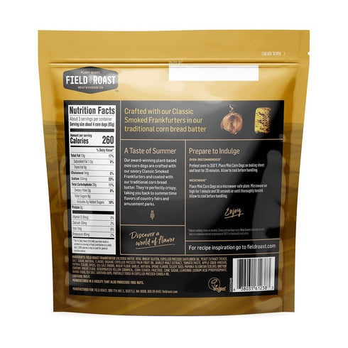 Field Roast 10 oz (Frozen) , Vegan Mini Corn Dogs