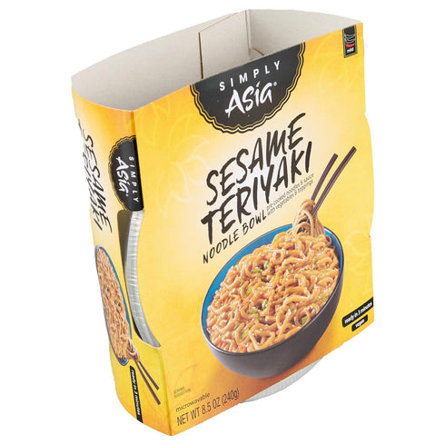 8.5 oz (Pack 6) Simply Asia Sesame Teriyaki Noodle Bowl