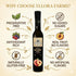Pack Pack 2 Ellora Farms, Combo Fresh Orange and Peach Infused Balsamic Vinegar Crme, All-Natural, No- Additives