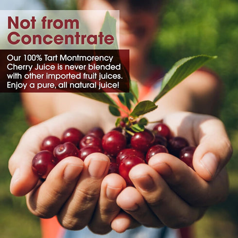 32 oz Wellbeing Cherry Bay Orchards Tart Cherry Juice, Bottle - Cherry Juice Promotes Health and - Not from Concentrate