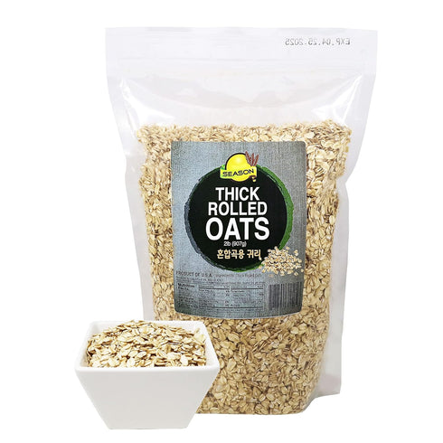Season1 2 Lbs Season Thick Rolled Oats - Thick Rolled Oats | Rich with Fiber & Minerals | Product of USA |