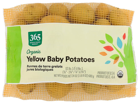 Fresh Produce 365 by Whole Foods Market, Organic Yellow Creamer Potato Bag, 24 Ounce