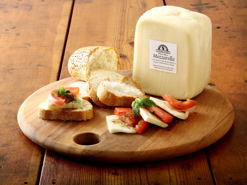 Mozzarella 3 lb Mozzarella Whole Milk Cheese Low Moisture | Loaf | Creamy, Stretchy & Melty Authentic Wisconsin Cheese