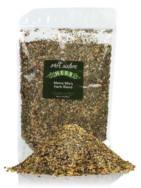s.a.l.t. sisters Mama Mia's Herb Blend | All-Natural, Gluten Free, MSG Free,