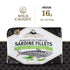 3.75 oz (Pack 12) 16g Brunswick Sardines in Olive Oil with Hot Peppers, Can of - Boneless Butterflied Sardine Fillets