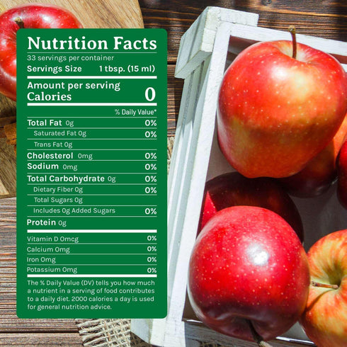 16.9 oz De La Rosa Organic Apple Cider Vinegar, Raw & Unfiltered with The Mother, Kosher for Passover, Vegan