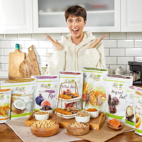 5 lb California Grown Dates Bulk, Fresh Whole Dates in Resealable Bag, Naturally Sweet Snack, Great for Baking