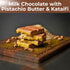 200g, 7.05 Oz Luxury Dubai-Style Chocolate Bar Rich & Exotic Gourmet Milk Chocolate, with Pistachio Butter Cream