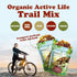4 Food to Live Organic Active Life Trail Mix, Ounces Raw and Non-GMO Snack Mix Contains Cashews, Pumpkin Seeds