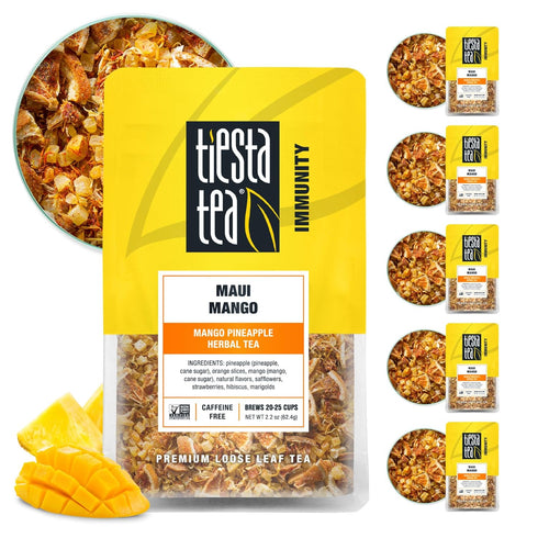 Tiesta Tea - Maui Mango, Loose Leaf, Mango Pineapple Herbal Tea, Premium