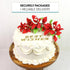 6 Count Global Sugar Art Exquisite Red Bougainvillea Sugar Cake Flowers, by Chef Alan Tetreault (Red)