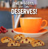 Cooper Street Twice Baked Orange Cranberry Biscotti Cookies - Light & Crispy Coffee Cookie Bites, 5oz, Kosher, Low