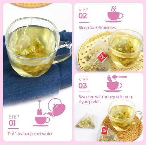 VAEYAE Natural PMS Tea for Women, Hormone Balance, Mood Swings & Bloating, Raspberry Cinnamon Chamomile Herbal Loose