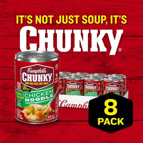 16.1 oz (Pack 16) Campbell's Chunky Healthy Request Chicken Noodle Soup, Can