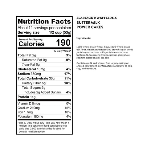 Pack 100% (2, 20oz) (1, 18oz) Kodiak Cakes Power Cakes Variety - Protein Pancake Mix Just Add Water - Whole Grain