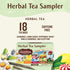 Pack, 18 Celestial Seasonings Herbal Tea Sampler Variety Caffeine Free, Tea Bags Box