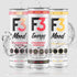 F3 Pack (12 Pack) Mood Variety - Functional Sparkling Juice Drink with Powerful Nootropics to Reduce Stress, BCAAs