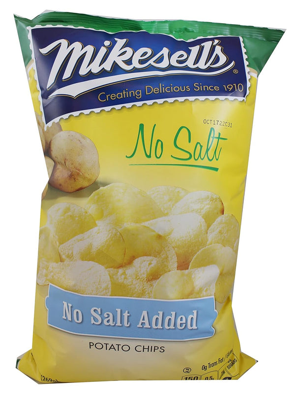 Mikesells No Salt Potato Chips 9.5 Oz Bag