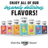 12-Pack, Shine Water Coconut Lime Vitamin D Electrolyte Drinks Sugar Free Flavored Water with Magnesium, Zinc