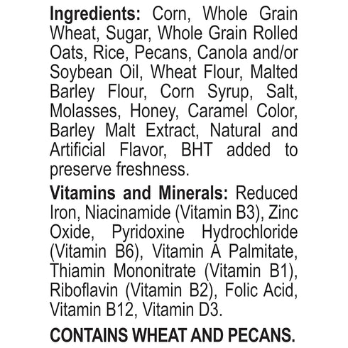 12 OZ (Pack 2) Post Honey Bunches of Oats Maple and Pecans Breakfast Cereal, Honey Oats Cereal with Maple Flavor