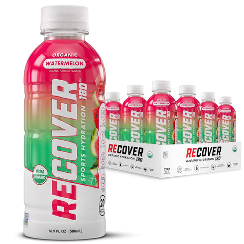 RECOVER 180 Organic Sports Hydration Drink, No Sugar Added, 20 Calorie Sports
