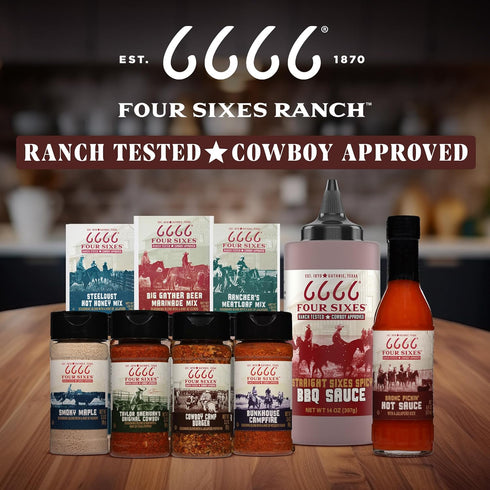 FOUR SIXES 6666 1.25 (Pack 12) Chuck Wagon Chili Seasoning Mix, Ounce