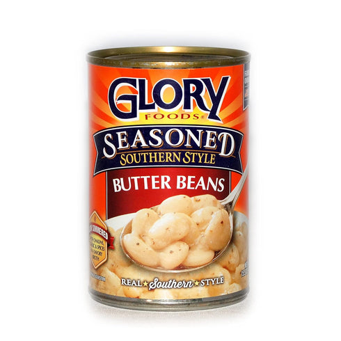 JFS 14.5 Oz (Pack 6) Glory Seasoned Butter Beans - Cans
