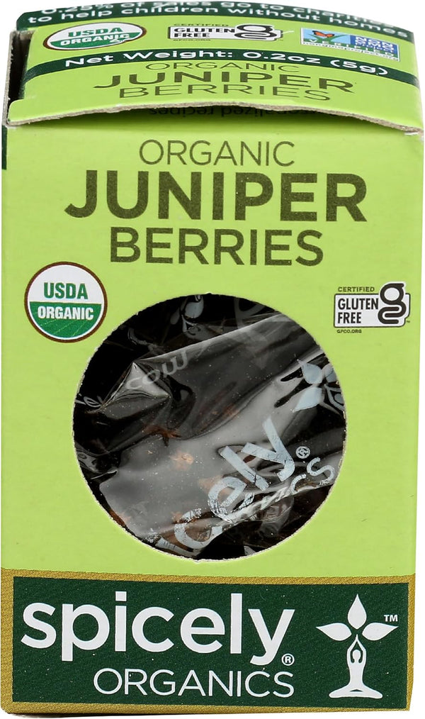 SPICELY Organic Juniper Berries, 0.2 OZ